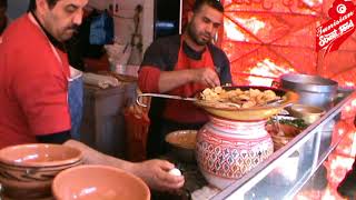 Tunisian Street Food:Kaftaji plate-Tahert the king of Kaftajiصحن كفتاجي عند الطاهر غانا ملك الكفتاجي