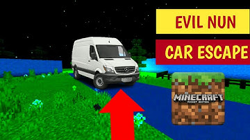 I Escaped The School With A Van Minecraft PE Evil Nun