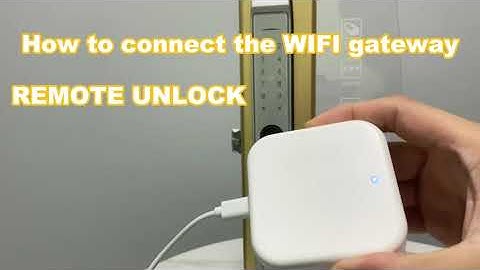How to connect the G2 WIFI gateway
