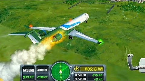 Emergency landing🛬 due to Right turbine Engine Failure | android gameplay| flight sim 2018