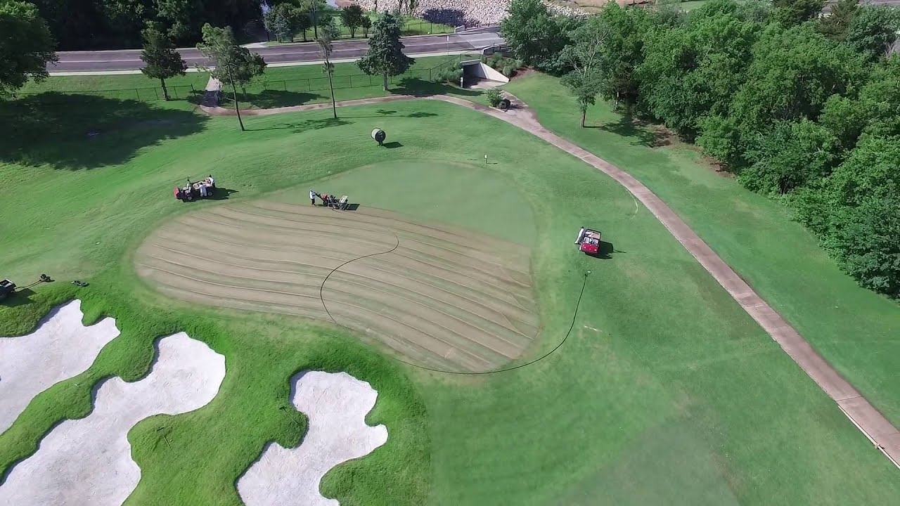 DryJect Aerification of the Greens 5/31/16 YouTube