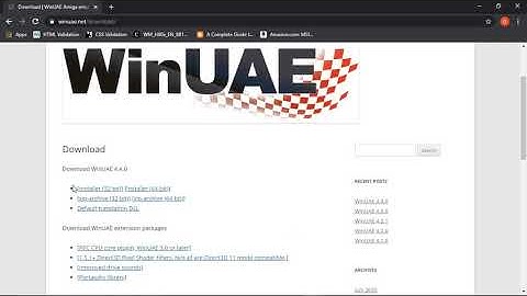 How to setup Winuae by Dan