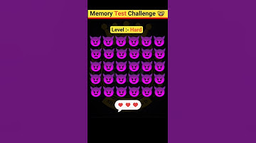 Memory Test __ Riddles And Puzzles For Iq Test __ part 20 #shorts #ytshorts