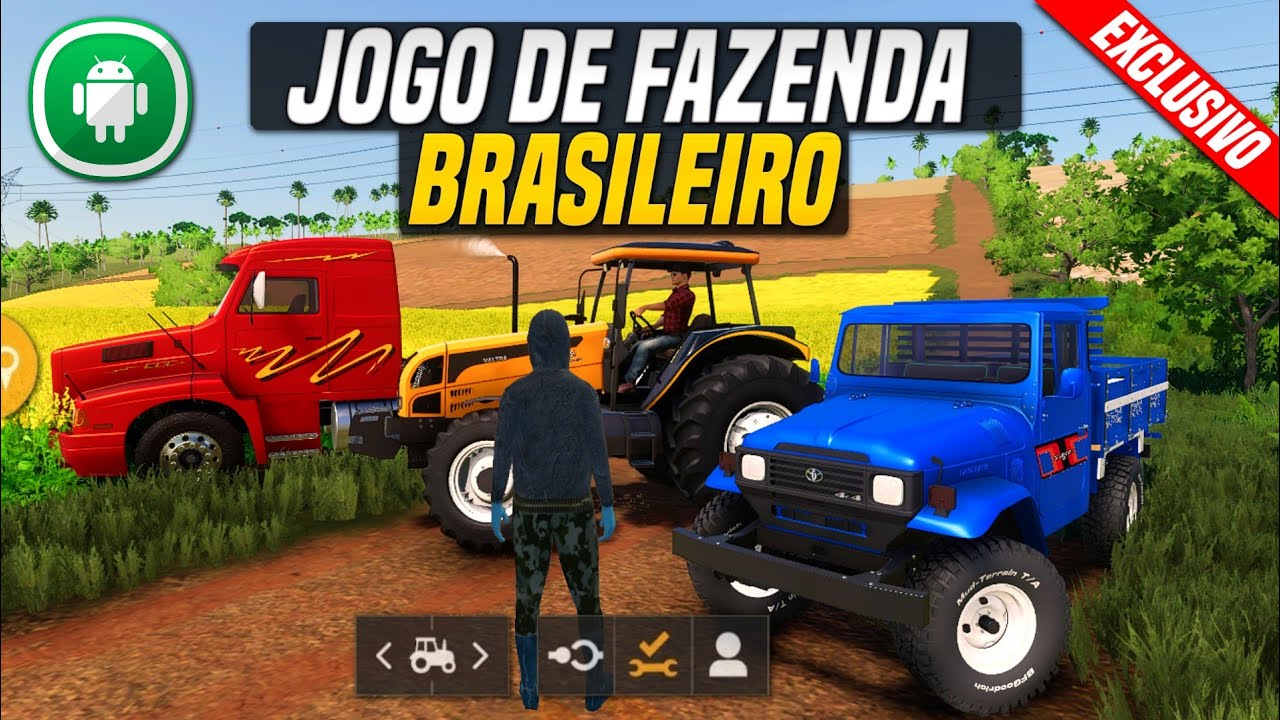 SAIU! NOVO JOGO DE FAZENDA BRASILEIRO PARA CELULAR - BRASILIAN FARMING  (VERSÃO EXCLUSIVA) 