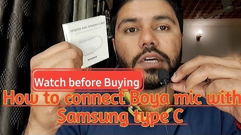 How to connect Boya mic with samsung type c | samsung A33 | type c to 3.5 converter | Samsung S23