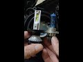 How to install rx50 h4 led headlight bulbs replace car halogen h4 for auto headlight lighting system