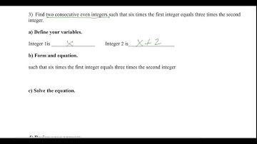 Word Problems   Consecutive Integers
