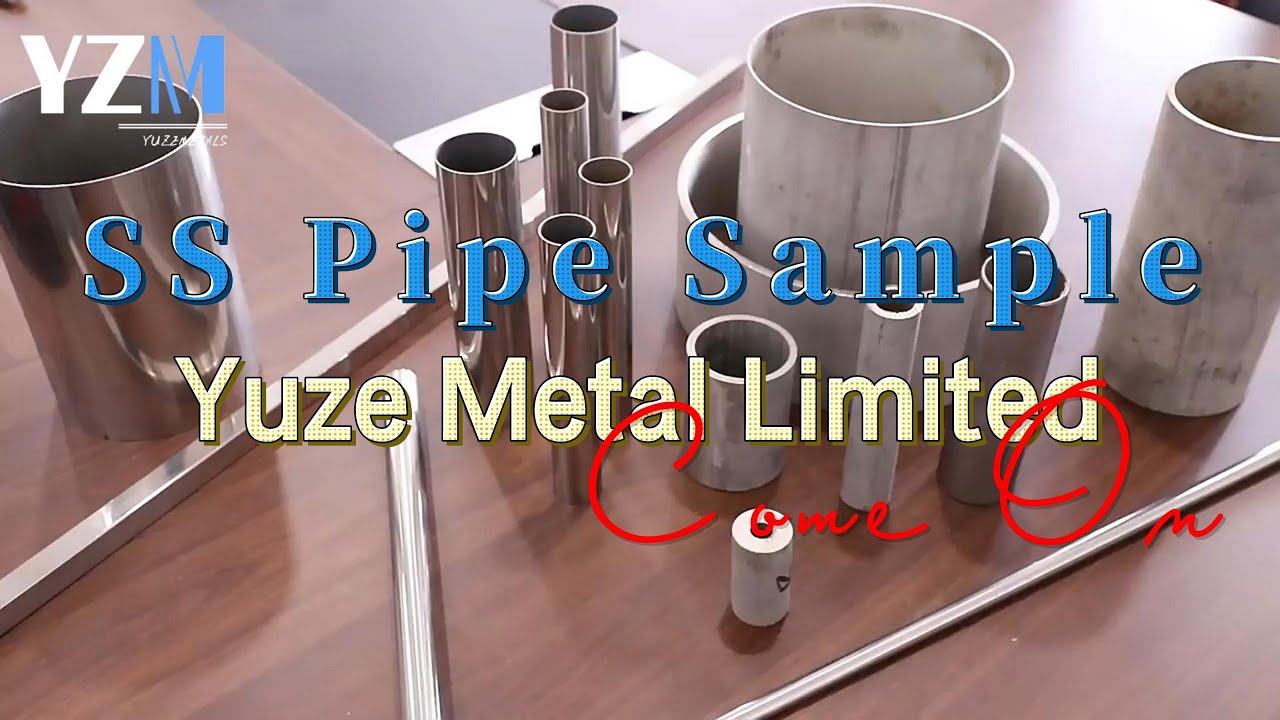 Stainless steel pipe samples - YouTube