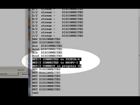 Packet Radio - K-Net Netrom CQ - Kantronics KAM-XL