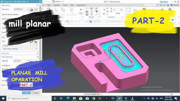 PLANAR MILL part -2 by using NX CAM OPERATION