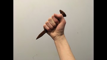 Removing Rust From Railroad Spike