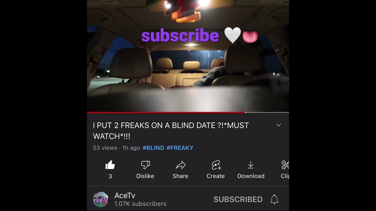TWO FREAKS ON A BLIND DATE GONE RIGHT SUBSCRIBE Freak Blinddate Tiktok Fyp Trending Yt