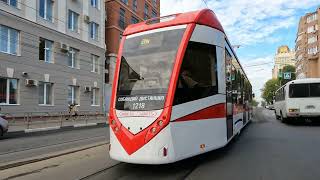 Тестируем новый вагон. В Самаре в рейс вышли новые трамваи белорусского производства.
