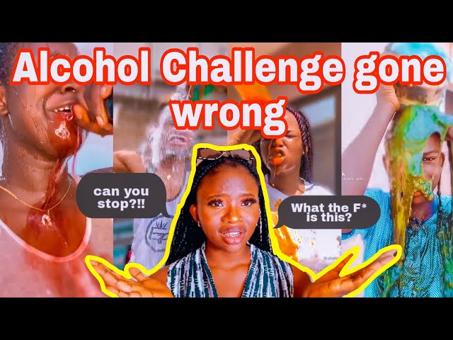 Reacting to the CRAZIEST Alcohol challenge videos (disturbing) || Vera Ros || Nigerian Youtuber class=