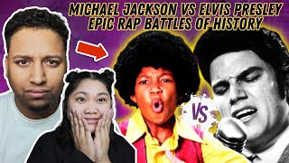 Michael Jackson vs Elvis Presley - Epic Rap Battles of History | Couple Reacts