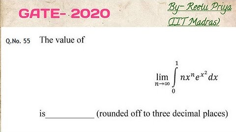 Gate Mathematics solution 2020, question no. 55