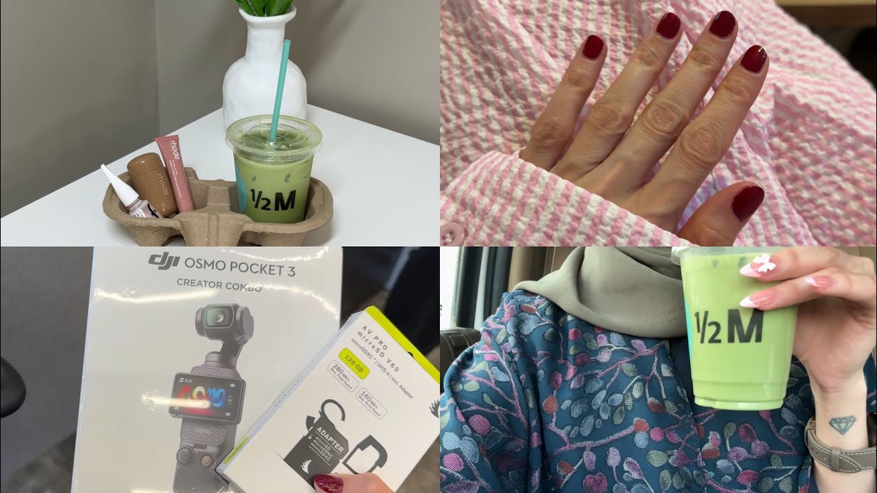 جربت الماتشا لأول مره في حياتي ! اشتريييت كامييرا جدييده 📷✨🩶🩶