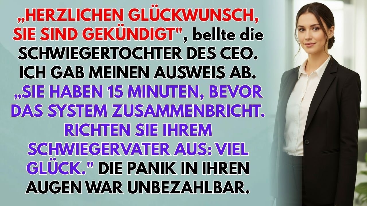 Sie Feuerte Mich, um Schlau zu Wirken – Jetzt Sage Ich Gegen Ihren CEO-Ehemann Aus 💼 | #BüroRache
