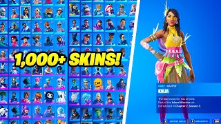 This locker has over 1,000 skins! (Rare)