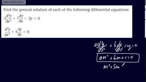Further Pure 2 Fp2 2nd Order Differential Equations 2 Type 1 Distinct Roots