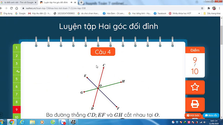 Bài tập hai góc đối đỉnh lớp 7 violet năm 2024