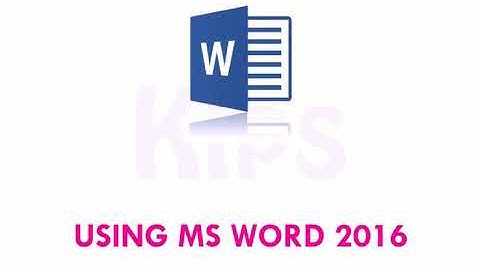 MS WORD 2016 Grade 2