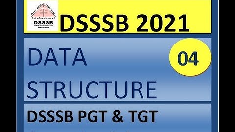DSSSB/KVS/HTET PGT & TGT COMPUTER SCIENCE | CLASS  -04 | 2-D ARRAY AND ARRAY OPERATION