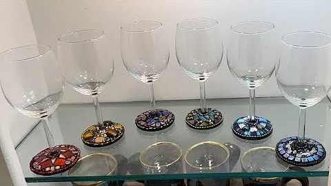 Ep. 120 MOSAIC WINE GLASSES, A MOSAIC GARDEN SCULP...