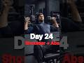 Day 24 shoulder +abs #shorts #ytshorts #youtubeshorts #shortvideo #viral #gym #fitness #motivation