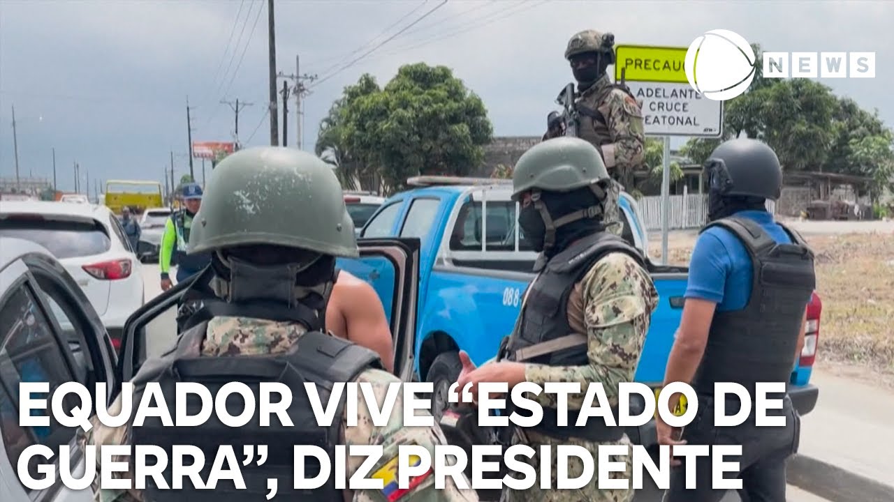 Presidente anuncia que Equador vive “estado de guerra”