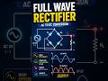 Full wave rectifier 📊⚡ #education #electronics #growthmindset