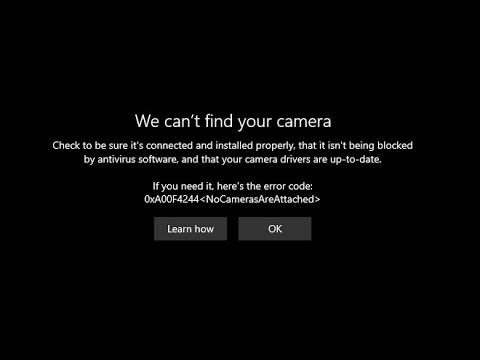 Исправлено: мы не можем найти вашу камеру (ошибка 0xA00F4244) в Windows 10/11