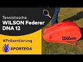 Schlägertasche Wilson Federer DNA 12 Pack Infrared