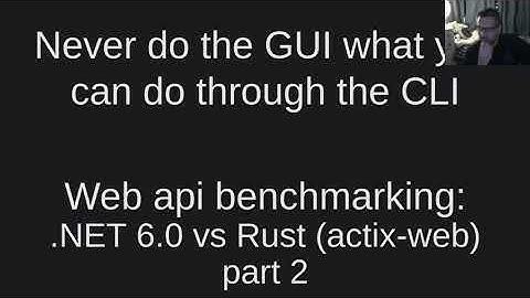 Web API benchmark: .NET 6.0 vs Rust (actix-web) (part 2)