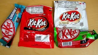 4 KitKat Varieties: White, Dark, Coconut and Hazelnut