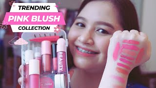 SOBRANG TRENDING! PINK BLUSHES SWATCHES & REVIEW TIKTOK TRENDING MAKEUP Peauty, GRWM, Naturale, etc.