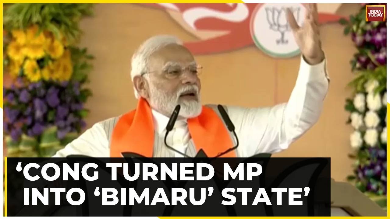 Congress Turned Madhya Pradesh Into ‘Bimaru Rajya’ Says PM Modi In Poll ...