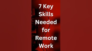 Master Remote Work: 7 Essential Skills for Success! 💻🌐 | Elevate Your Remote Career | #shorts