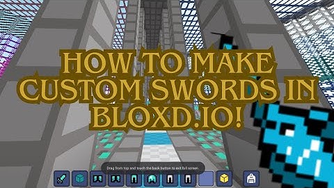 How to make custom swords and items in bloxd.io!