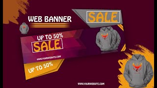 Banner || Web Banner Design || Jacket Web Banner Create In Photoshop || Asad Graphix