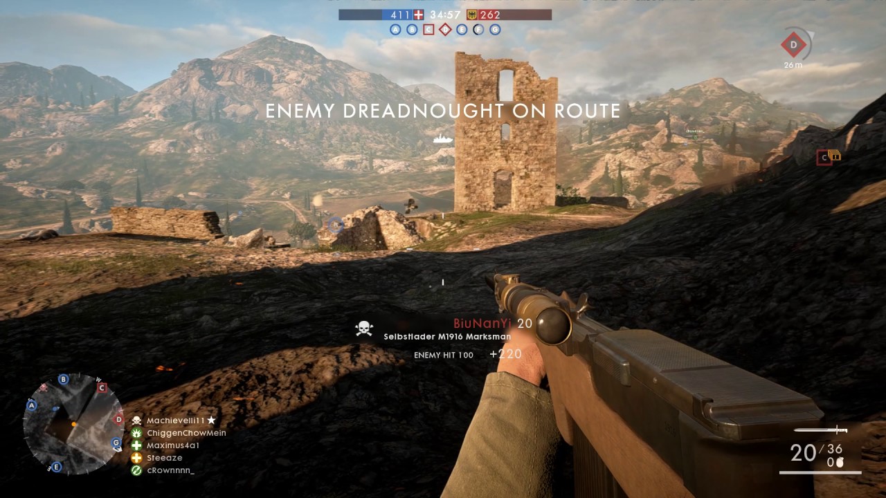 Battlefield 1 Multiplayer Conquest Oceanic Server - YouTube