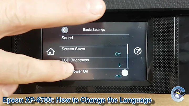 Epson Expression Photo XP-8700: How to Change the Language