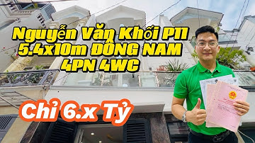 Nhà Đẹp Gò Vấp | Nhà đẹp trung tâm P11 Nguyễn Văn Khối ngang 5.4m KDC an ninh dân trí