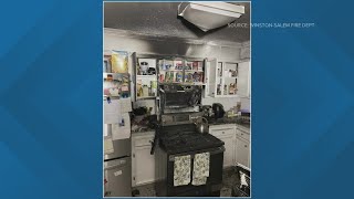 Unattended cooking sparks house fire in Winston-Salem; residents displaced