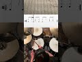 🥁 The bass drum placement adds a 16th note syncopation to the groove #basicdrumlessons