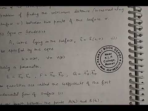 calculus of variations geodesic problems calculus of variations geodesic problems