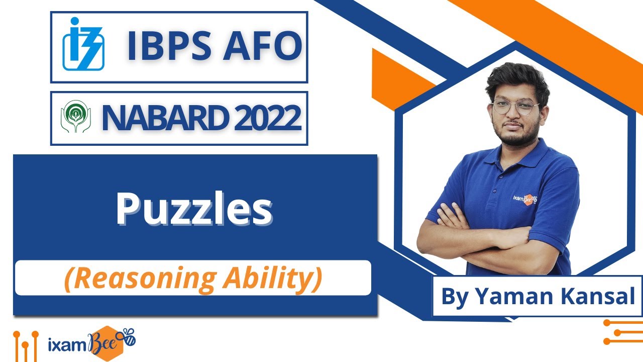IBPS AFO and NABARD 2022 | Puzzles | By Yaman Kansal