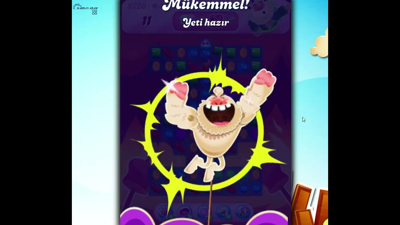 Candy Crush Saga Level 8720 - YouTube