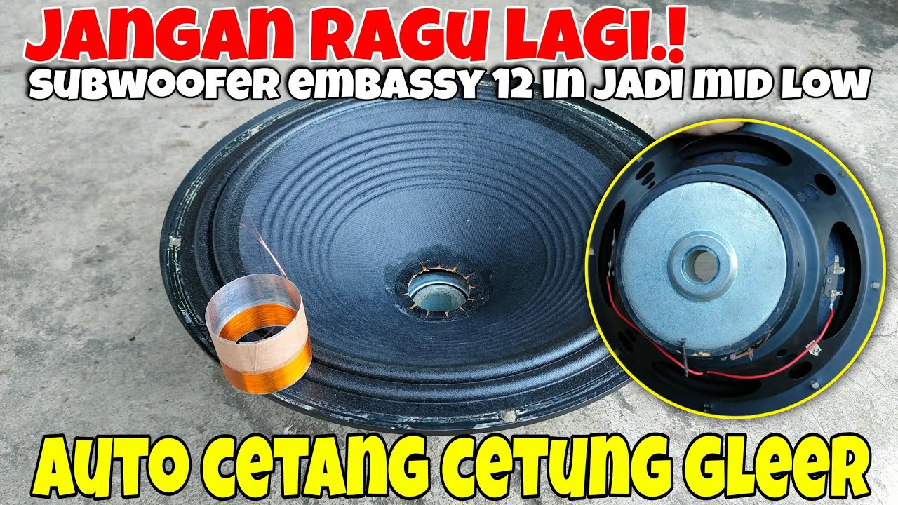 Subwoofer embassy 12 in jadi mid low