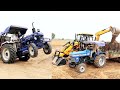 Sonalika MM-35 stuck | Farmtrac 60 Epi stuck | JCB 3dx Eco Machine | Jcb Video